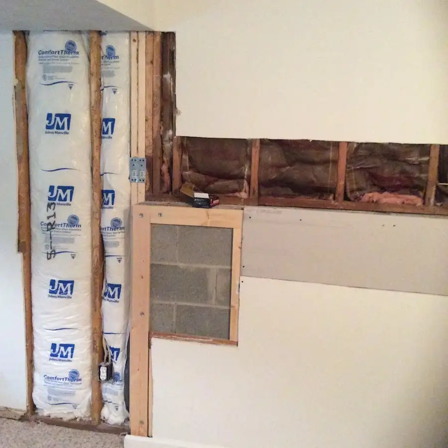 Wall insulation replacement during Odor Removal & Deodorization in Lake Bluff